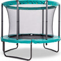 Trampolina okrągła z siatką 150 x 150 x 70cm kolor niebieski zielony