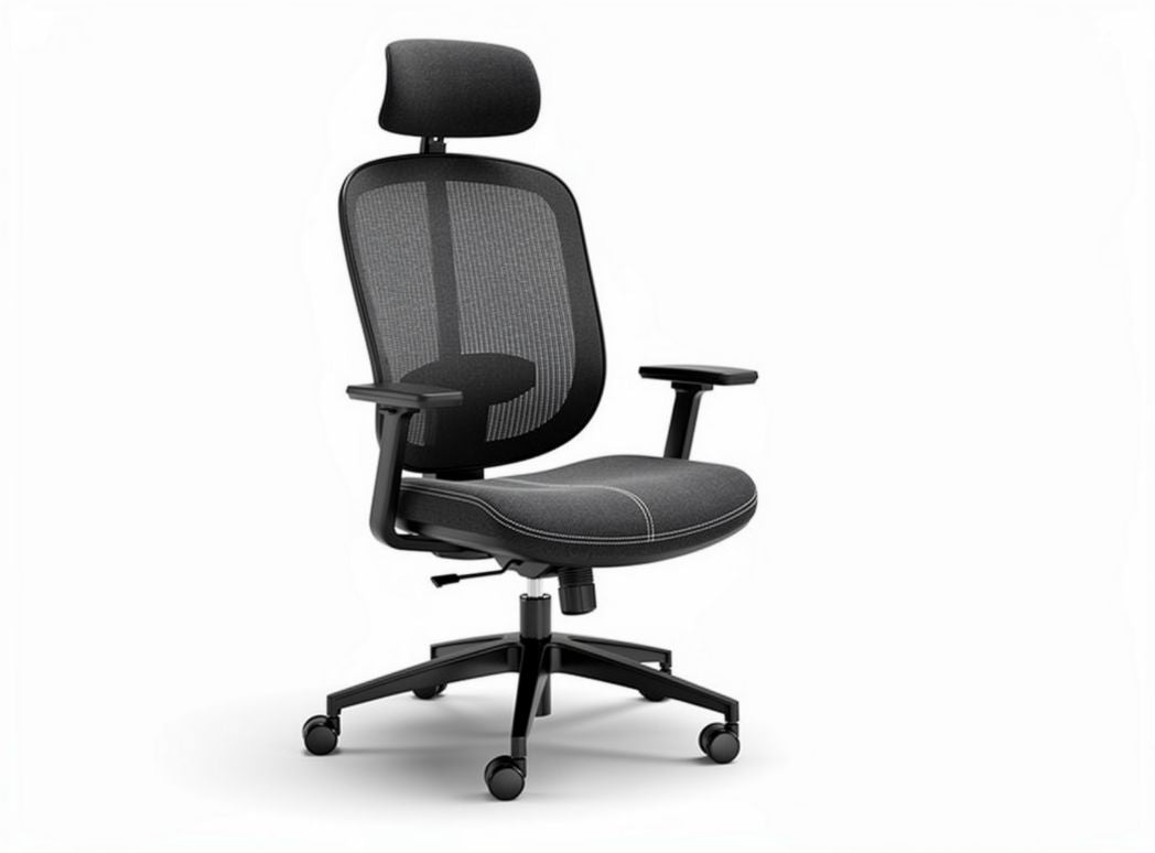 Fotel biurowy z siatką ergonomiczny czarny 70 x 70 x 120cm